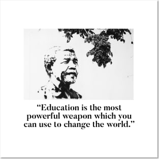 Nelson Mandela - Learn and teach Posters and Art